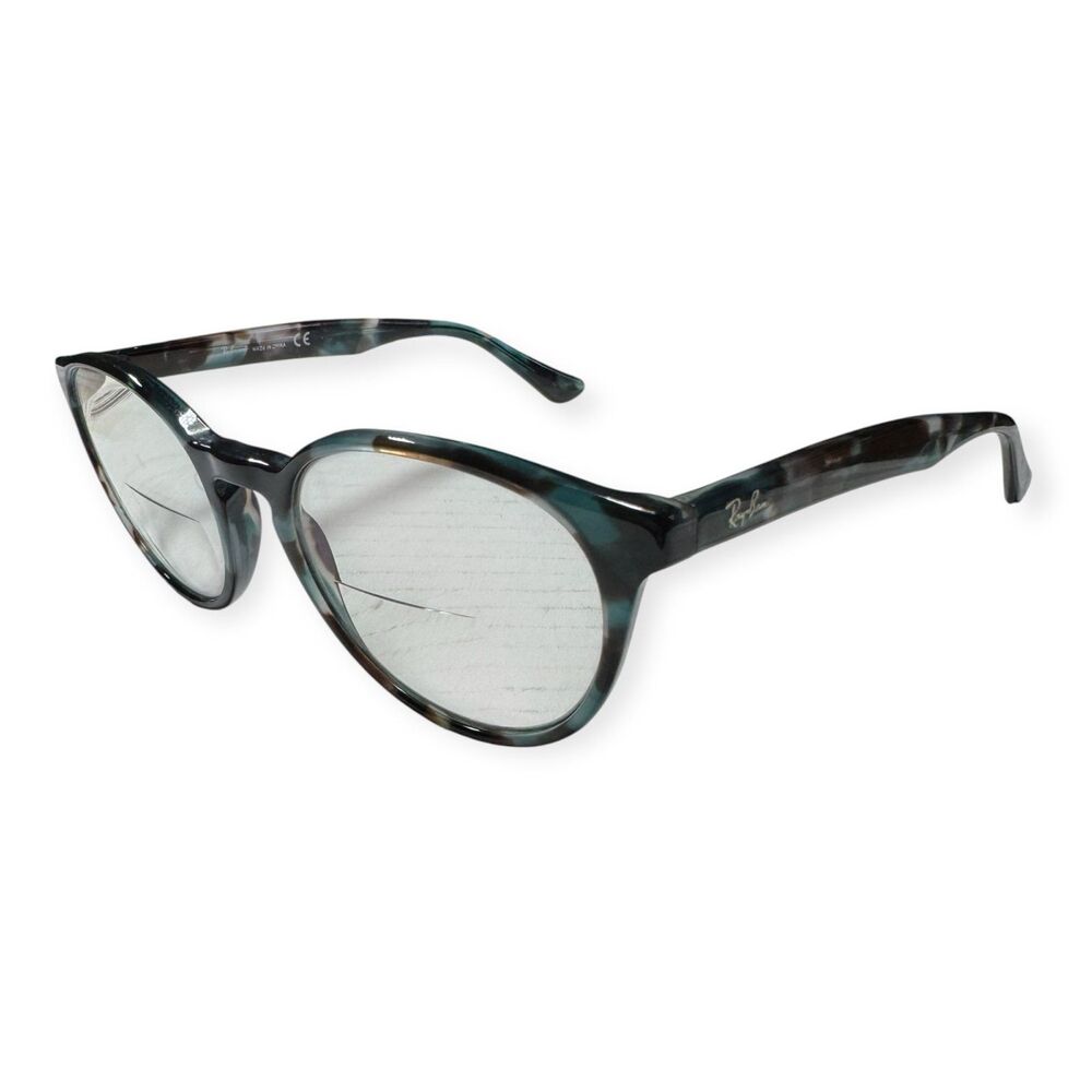 Ray-Ban RB 5380 Eyeglasses Polished Blue‎ Havana Round Frames 50-19-145mm